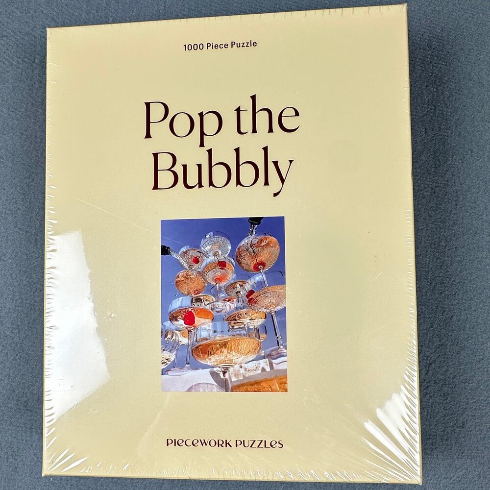 Piecework Pop The Bubbly 1000 Piece Puzzle Sealed